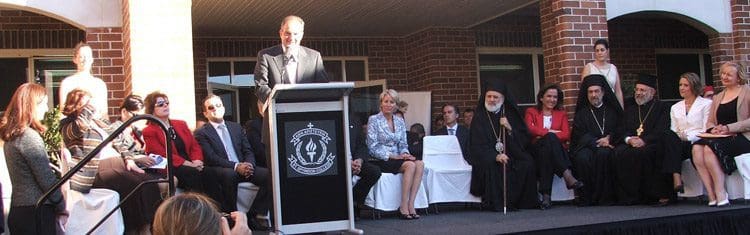 The Greek Prime Minister visits St Spyridon College